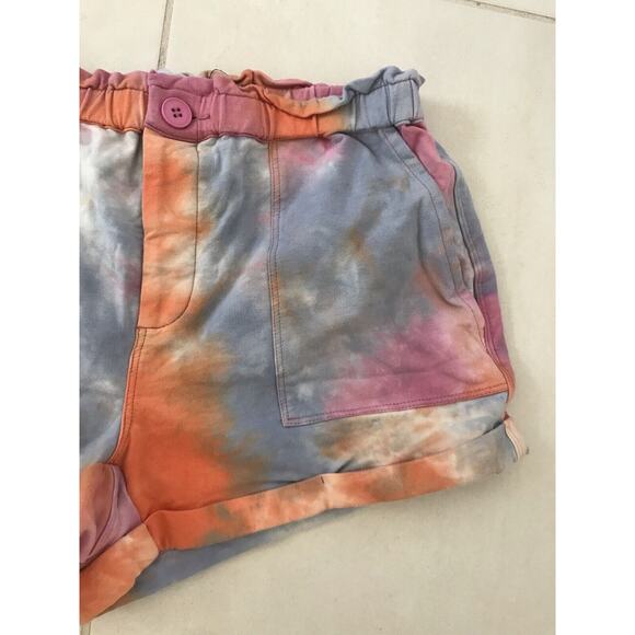 BlankNYC Cuffed Shorts Tie Dye Stretch High Waist - Picture 5 of 10